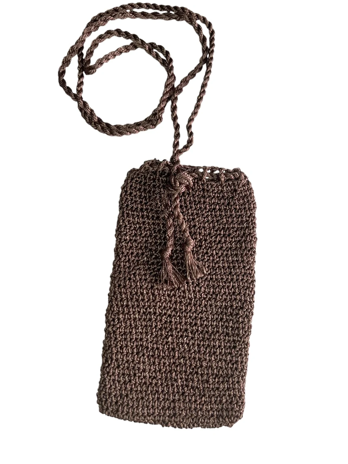 Brown Floral Crochet Tunic & Cardigan Set — view 6