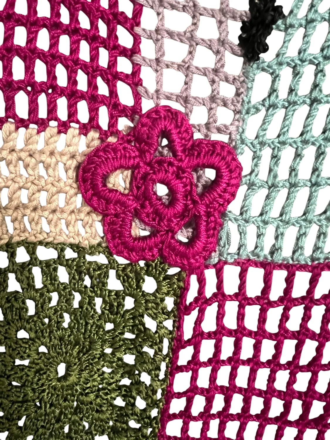 Patchwork Granny-Square Tunic — view 4