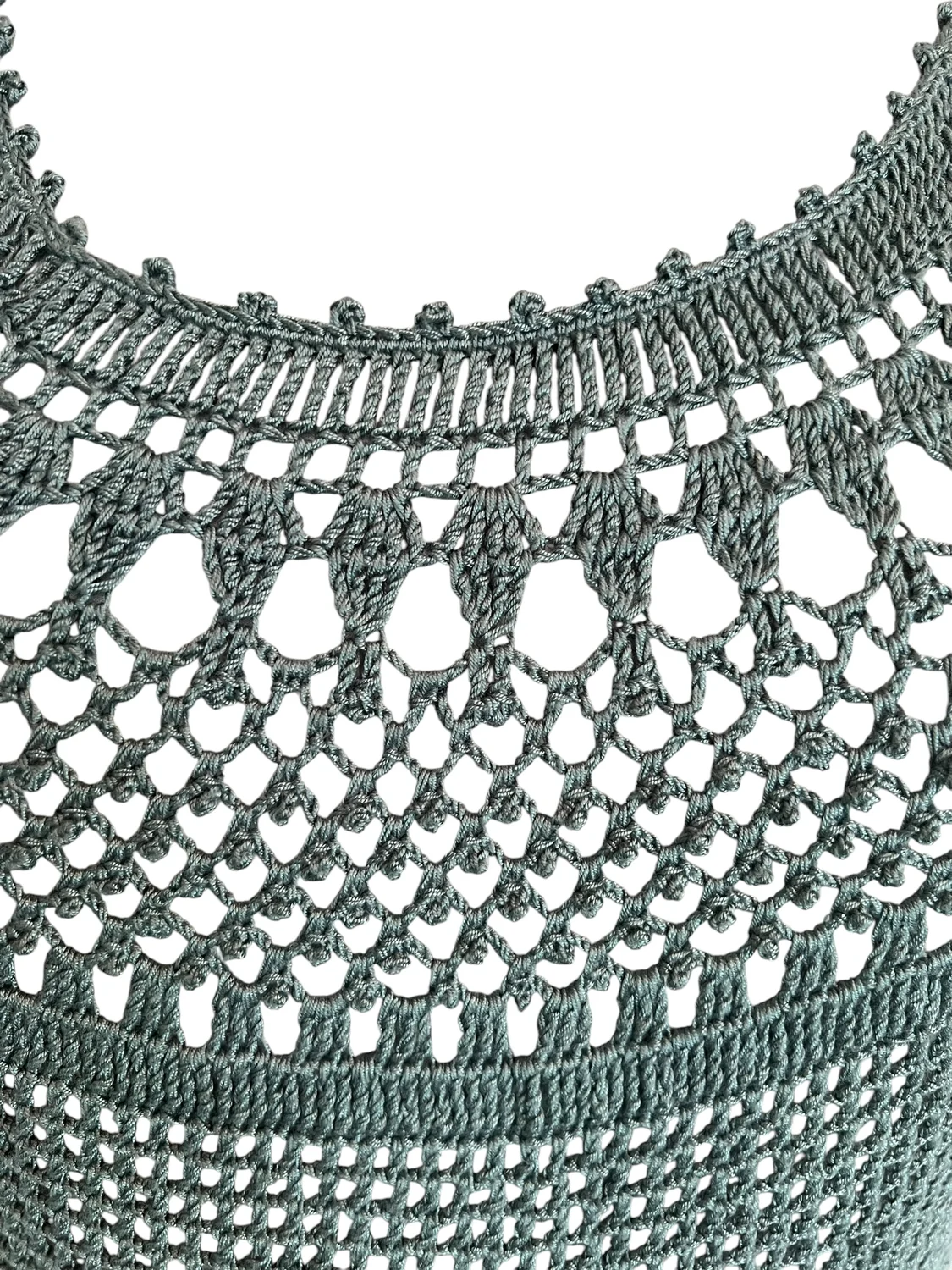 Sage Lace Crochet Dress — view 5