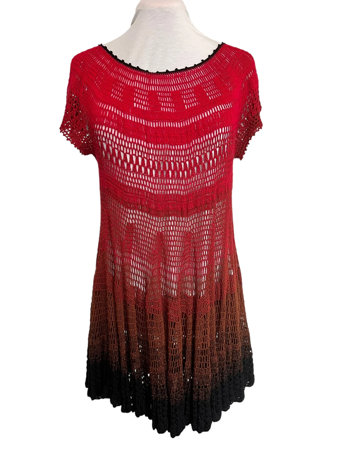 Sunset Ombre Crochet Tunic — view 2