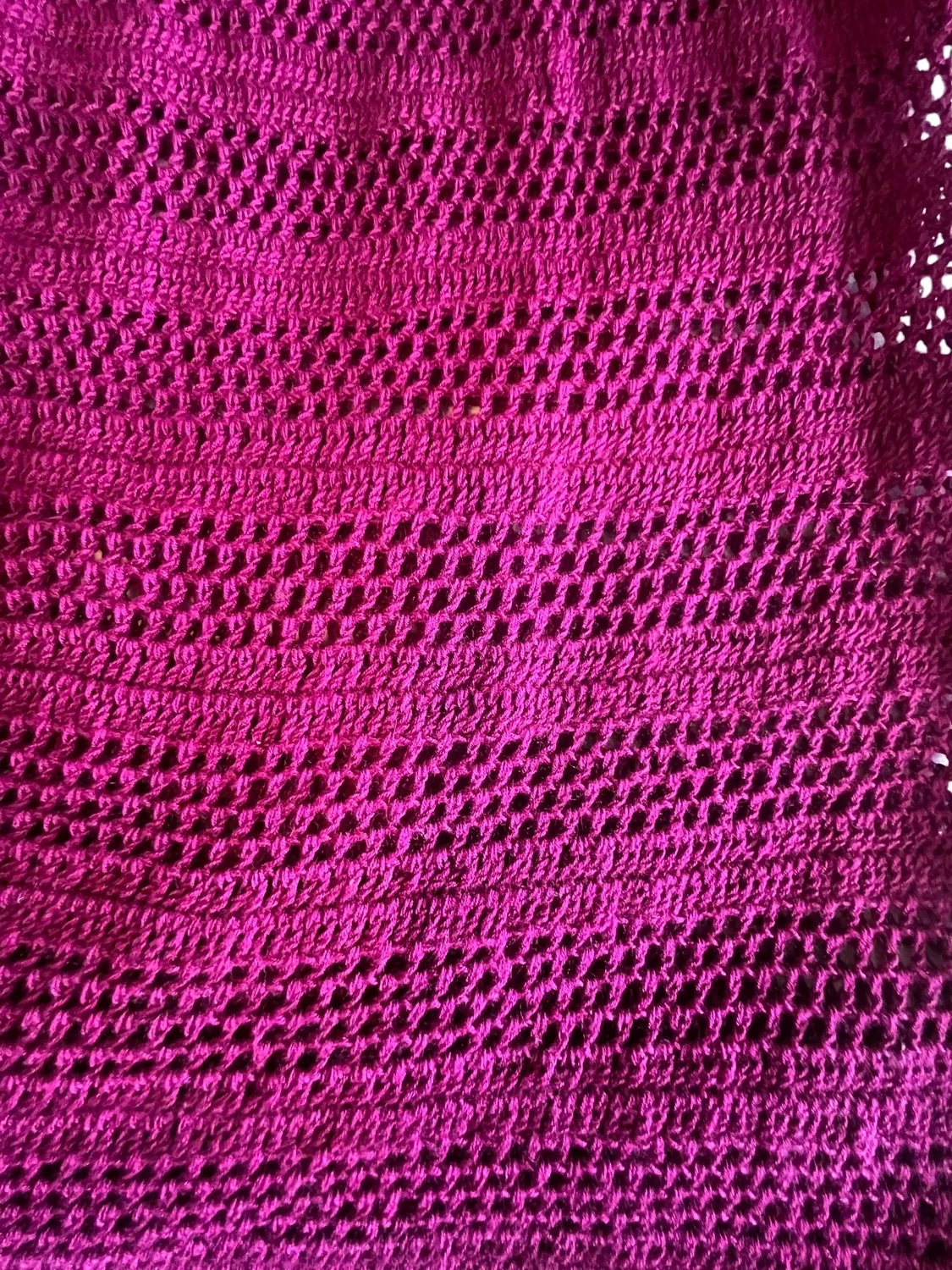 Magenta Crochet Tunic — view 5
