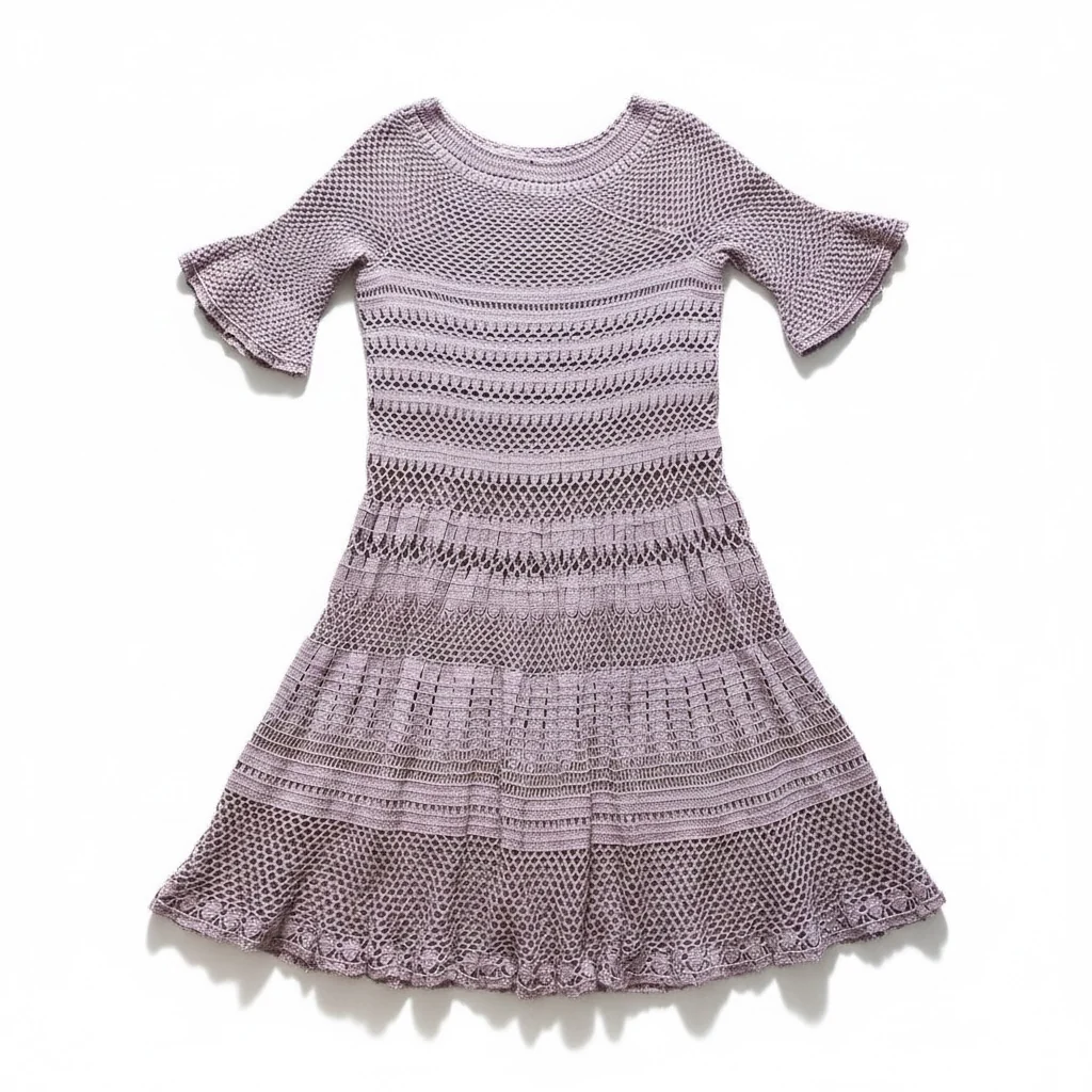 Lilac Lace Crochet Dress — view 2
