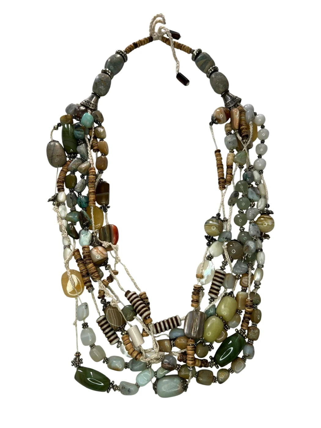 Jade & Amazonite Multi-Strand Necklace — view 3