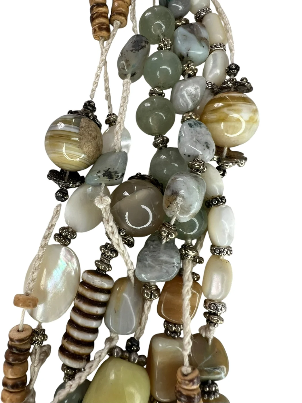 Jade & Amazonite Multi-Strand Necklace — view 5