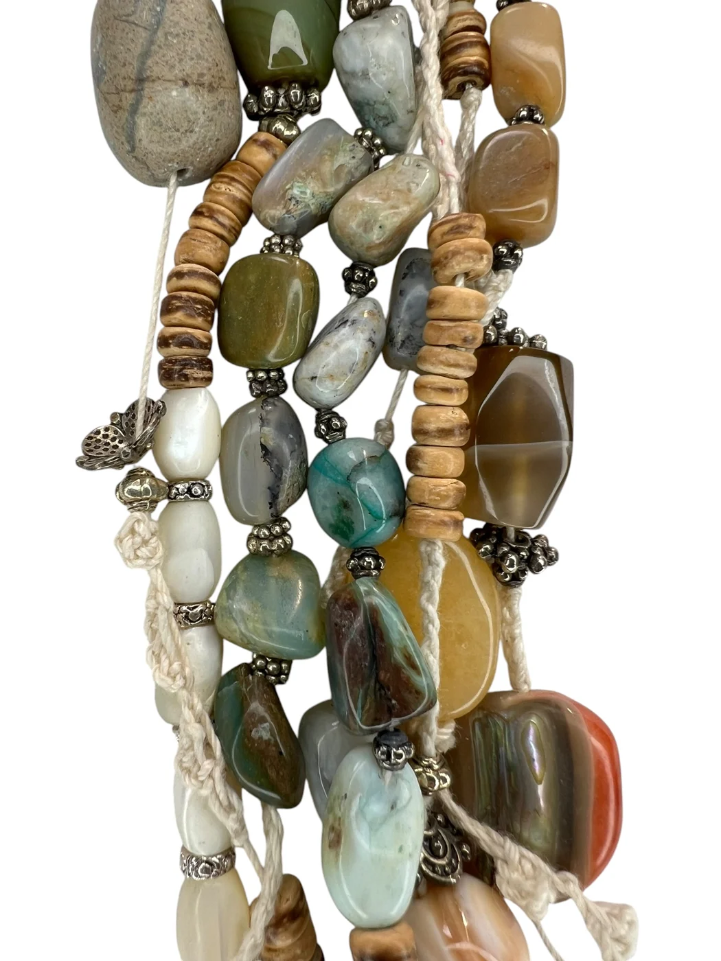Jade & Amazonite Multi-Strand Necklace — view 6