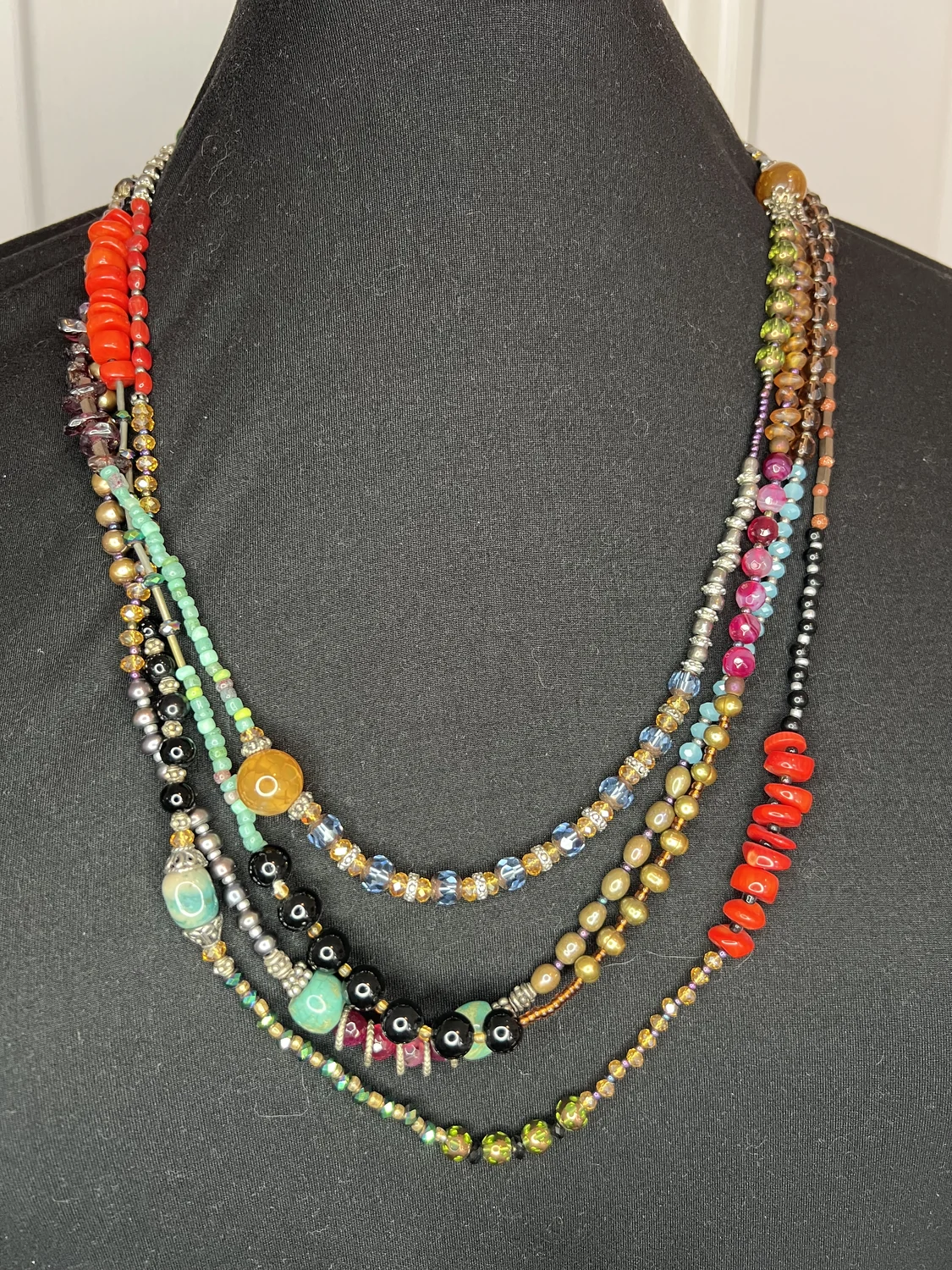 Jewel Multi-Strand Necklace — view 2