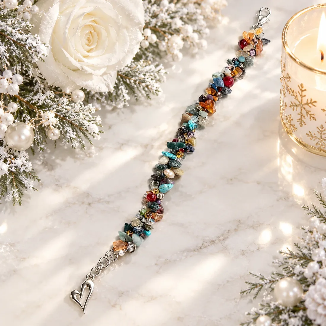 Colourful Gemstone Bracelet — view 2