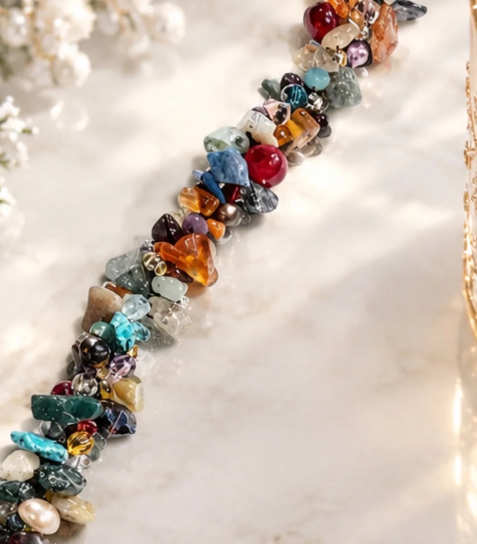 Colourful Gemstone Bracelet — view 3