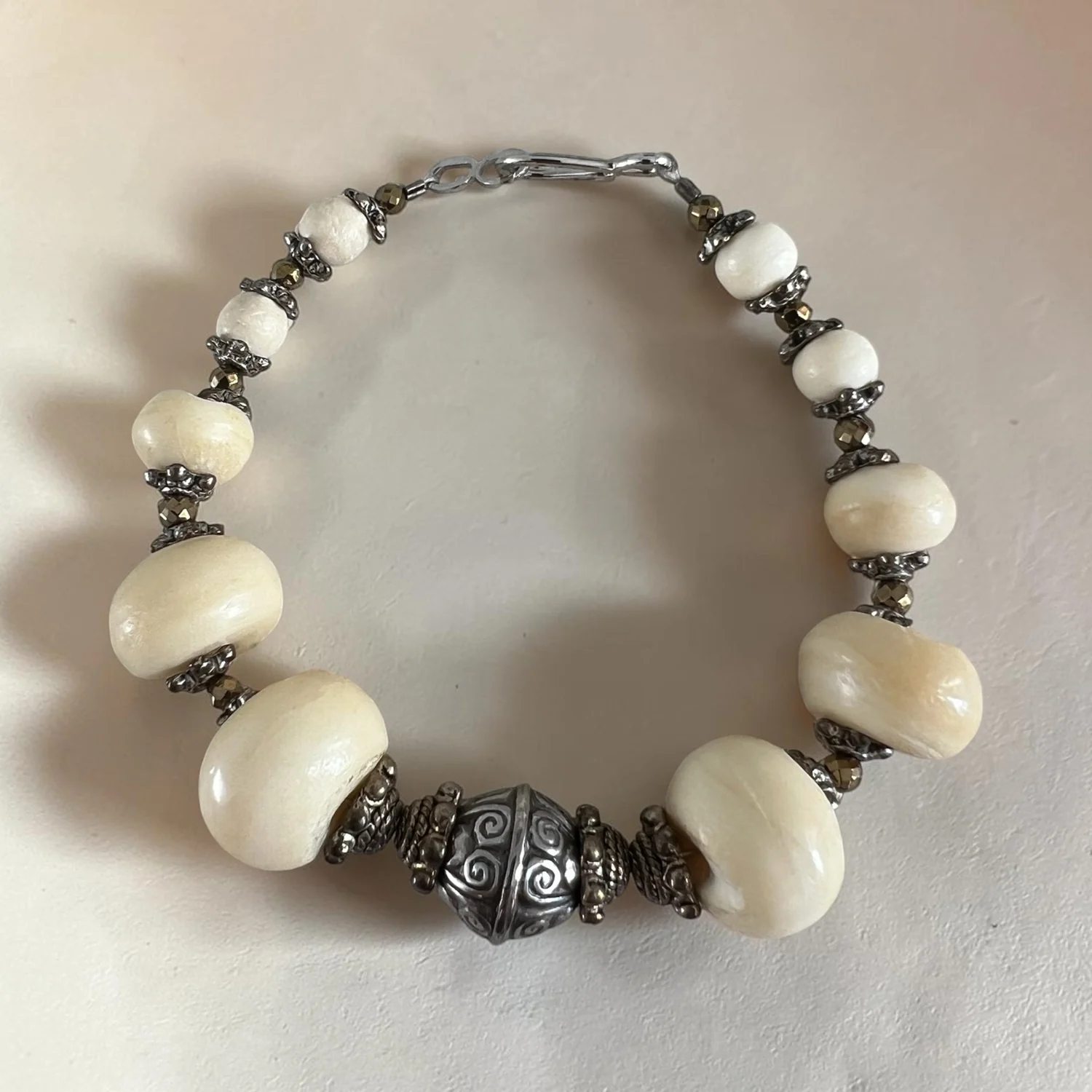 Cream Calcite Bracelet — view 2