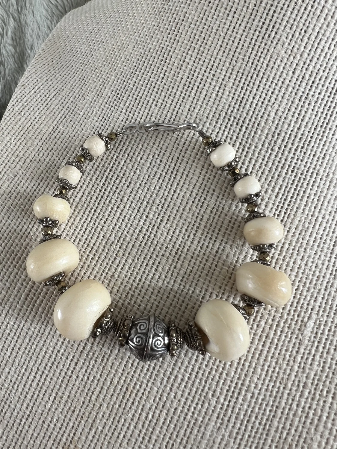 Cream Calcite Bracelet — view 3