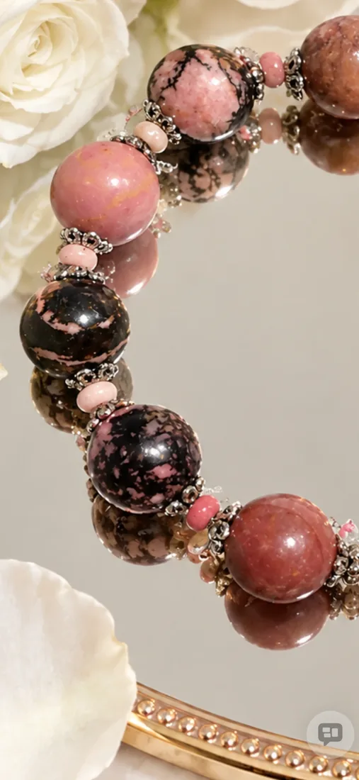 Rhodonite Stone Bracelet — view 3
