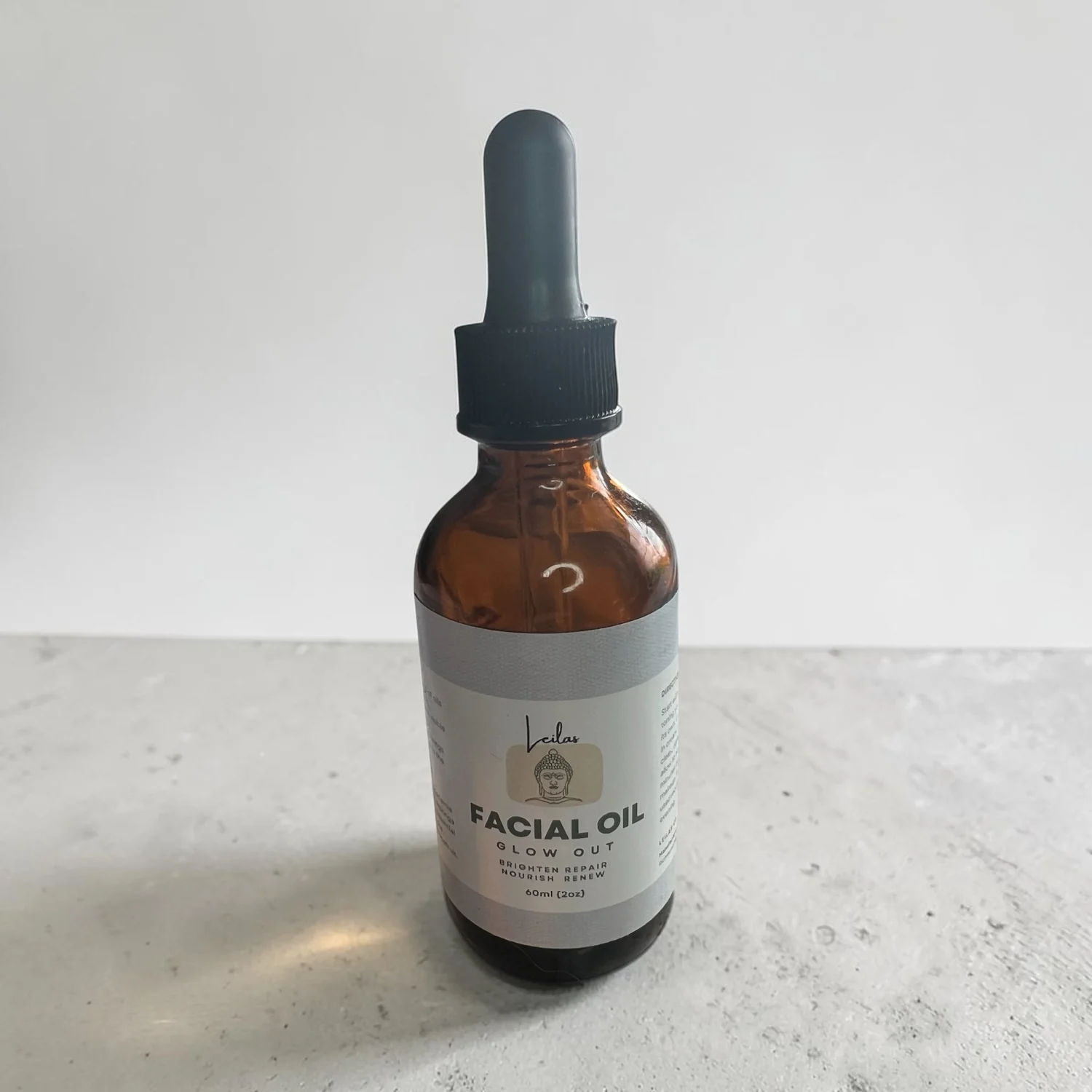 Glow Out Facial Oil — natural face oil for dry skin, handmade by Leila's, Markham Ontario