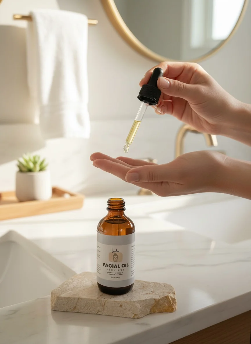 How to use a facial oil with a gua sha